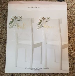 NEW Bride & Groom Chair Signs 👰🤵